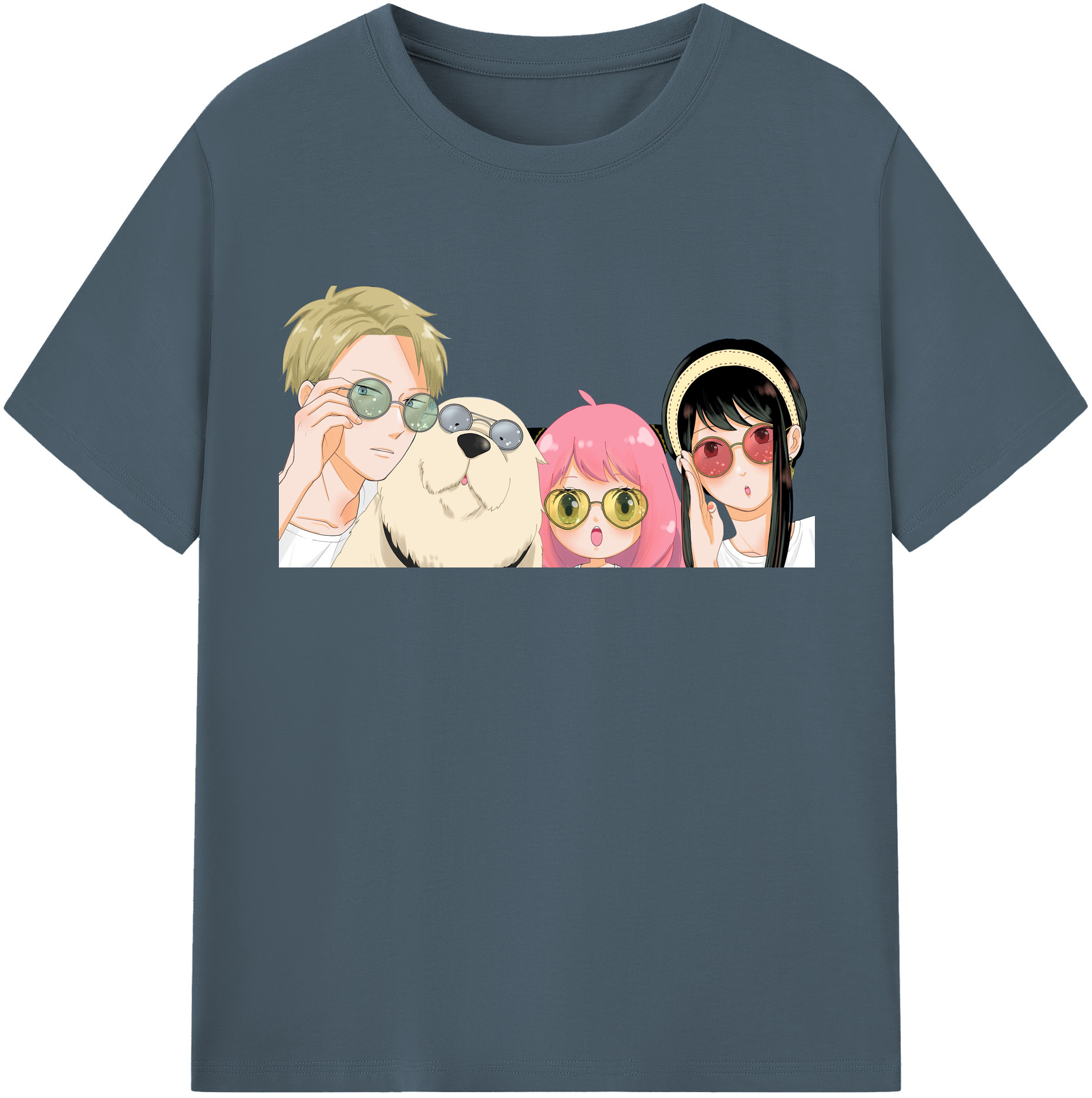 （画像用） SPY×FAMILY间谍家家酒 綿100％半袖Tシャツ（フロントプリント）